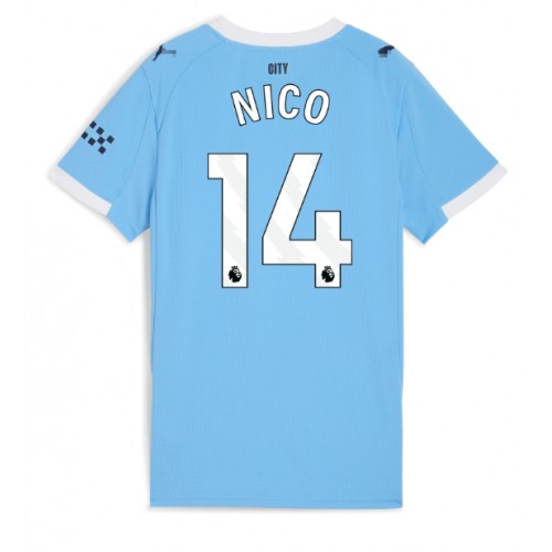 Manchester City Nico Gonzalez #14 Hemmatröja Dam 2025-26 Kortärmad Manchester City Nico Gonzalez #14 Hemmatröja Dam 2025-26 Kortärmad